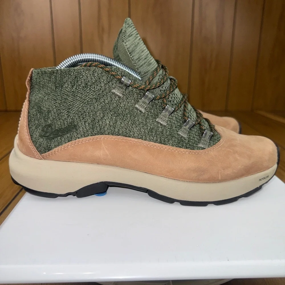Danner Caprine Kombu Wood Smoke‎ Hiking Boots Mens 9.5 Leather Fabric Upper